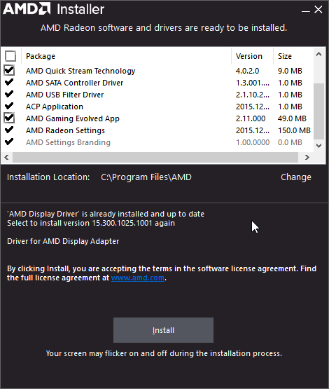 downloading amd branding installing amd radeon settings