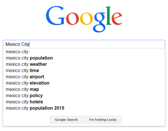 Mexico City google search